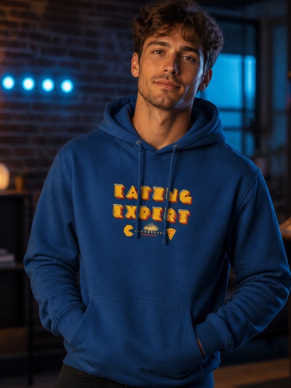 Mighty Fine Blue "Eating Expert" Pullover Hoodie